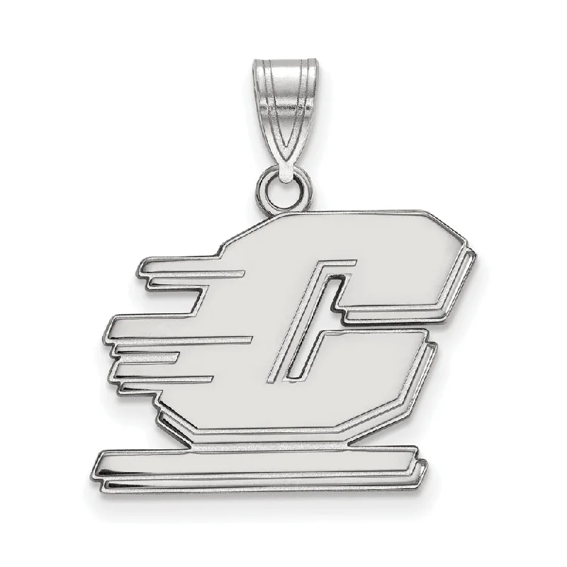 Dazzle With Discounts – Shop Jewelry On Sale 10k White Gold Central Michigan U Medium Pendant