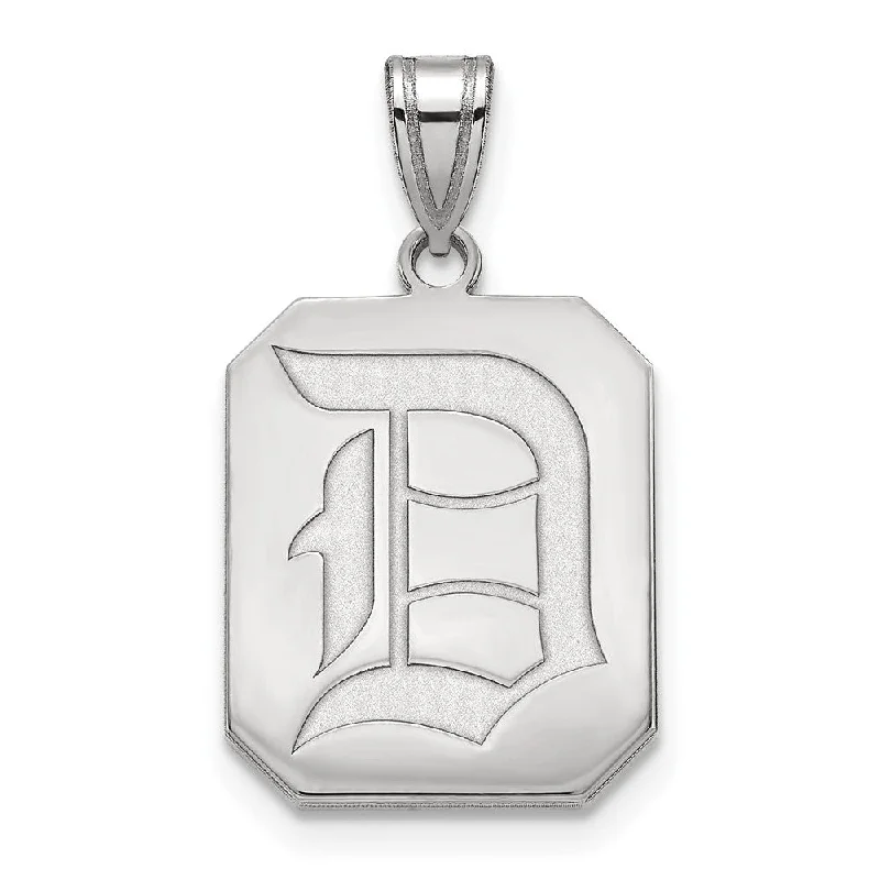 10k White Gold Duquesne U Large Pendant