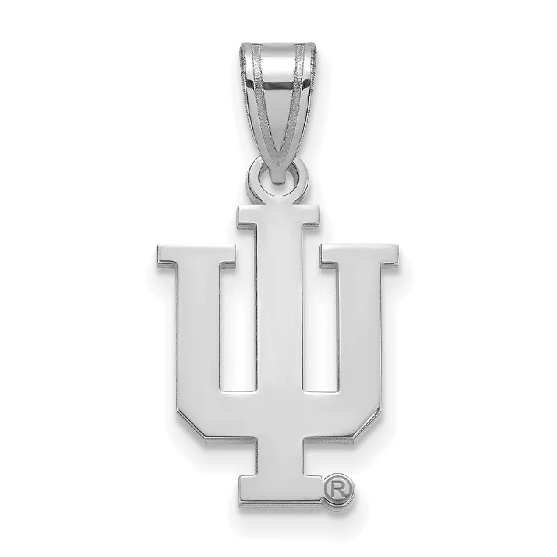 Buy More, Save More – Special Jewelry Discounts 10k White Gold Indiana U Medium Pendant