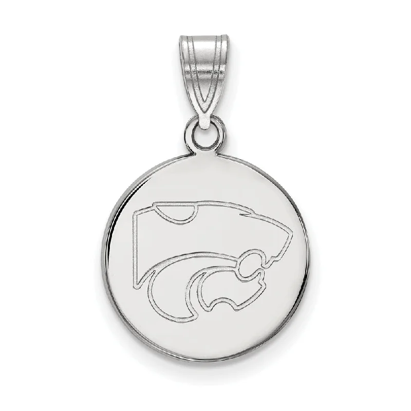 Flash Jewelry Sale – Get Stunning Pieces At Low Prices 10k White Gold Kansas State Medium Disc Pendant