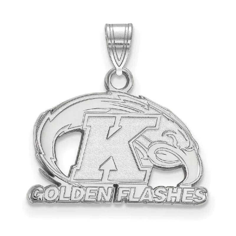Chic And Stylish Jewelry At Exclusive Prices 10k White Gold Kent State Small Pendant