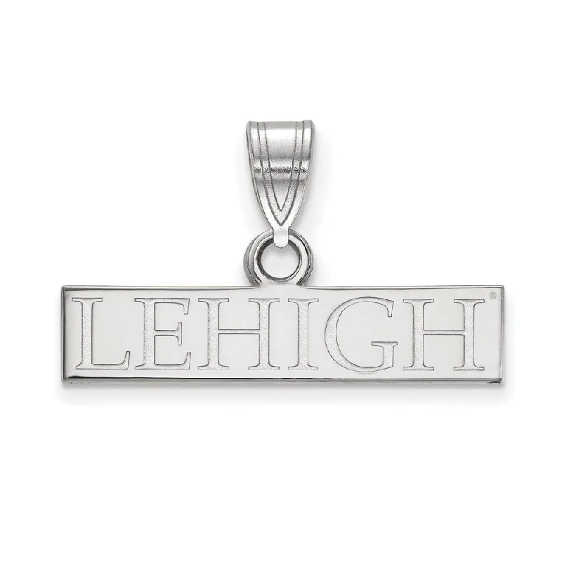 10k White Gold Lehigh U Small Pendant