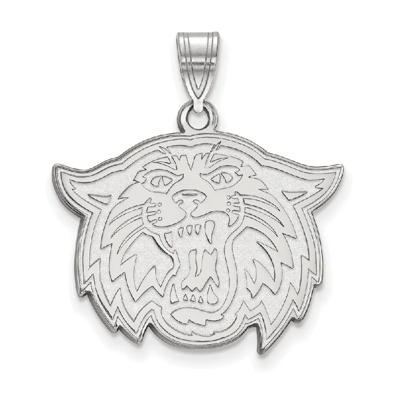 10k White Gold Villanova U. Large Mascot Pendant