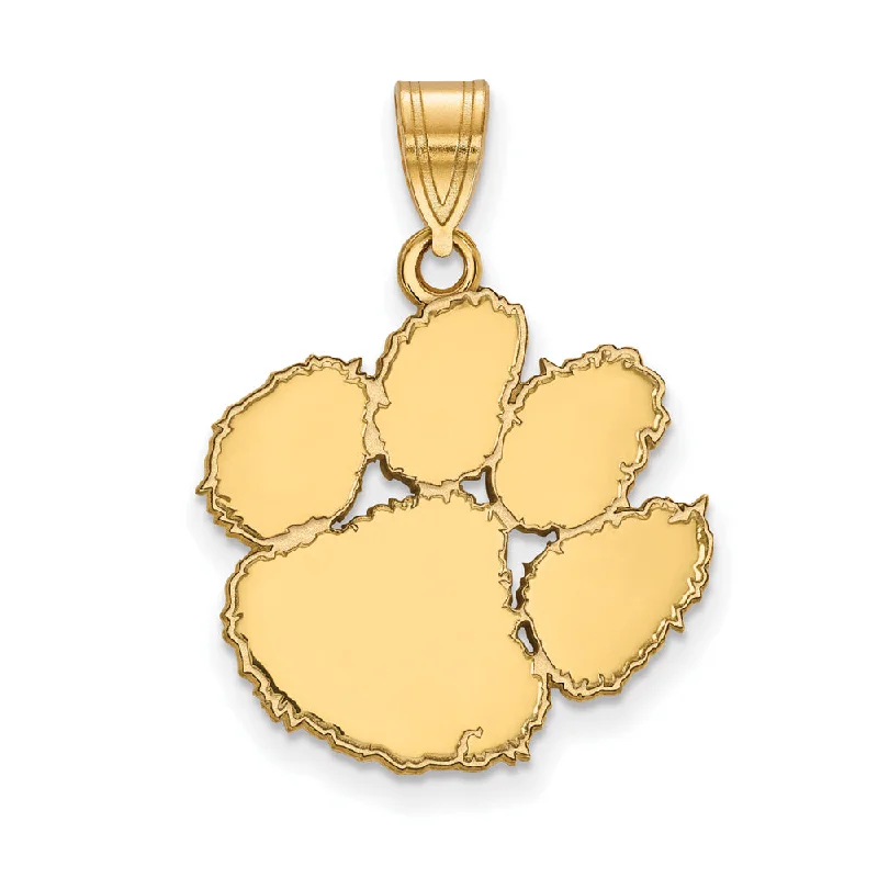 10k Yellow Gold Clemson U Large Pendant