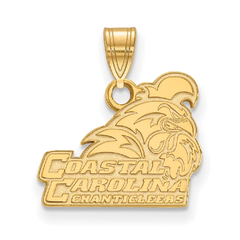 10k Yellow Gold Coastal Carolina U Small Pendant