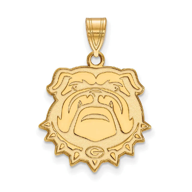 10k Yellow Gold U. of Georgia Large Bulldog Pendant