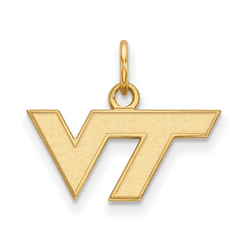 10k Yellow Gold Virginia Tech XS (Tiny) Logo Charm or Pendant