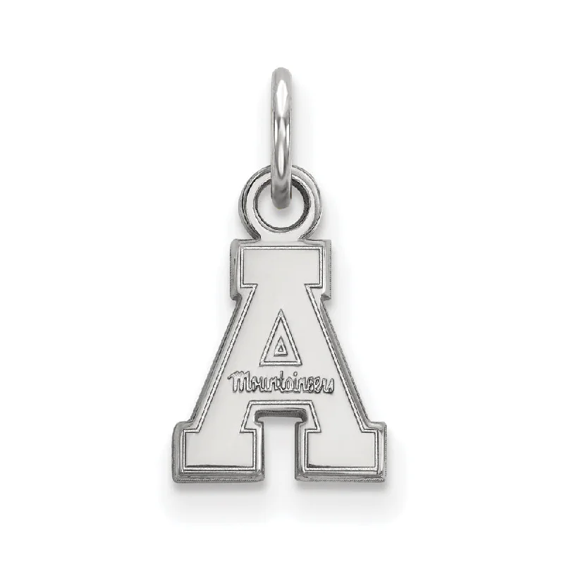 Jewelry Sale Alert – Shop Timeless Elegance Today 14k White Gold Appalachian State XS (Tiny) Charm or Pendant