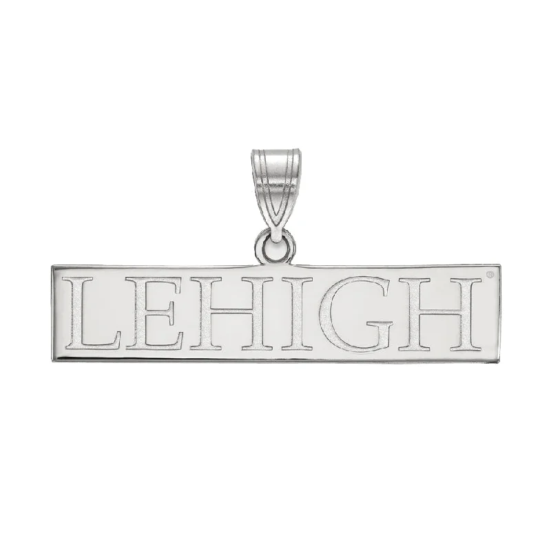 14k White Gold Lehigh U Small Pendant