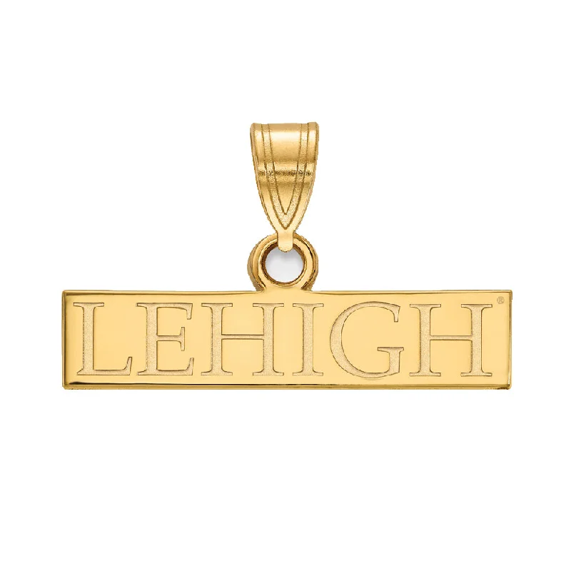 14k Yellow Gold Lehigh U Small Pendant