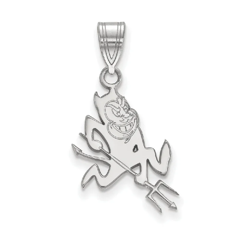 Sterling Silver Arizona State Large Mascot Pendant