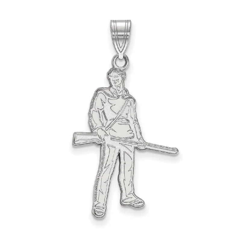 Sterling Silver West Virginia U. Large Mascot Pendant