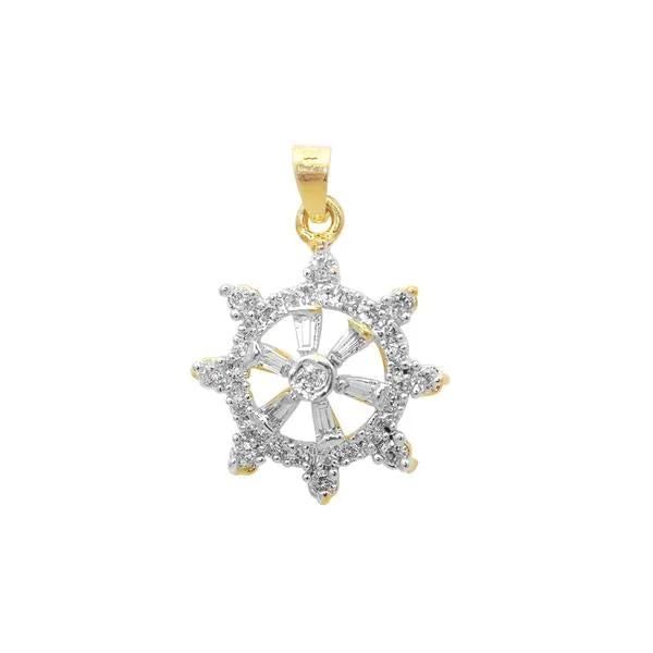 Regina Gold Plated American Diamond Pendant