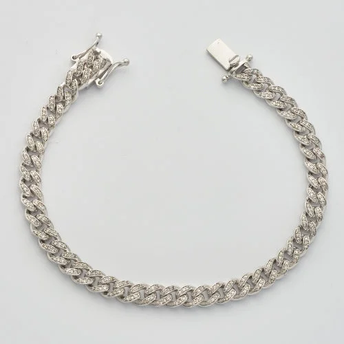 Shop Handcrafted Jewelry At Special Promotional Rates 10KW 1.40CTW DIAMOND MIAMI CUBAN BRACELET