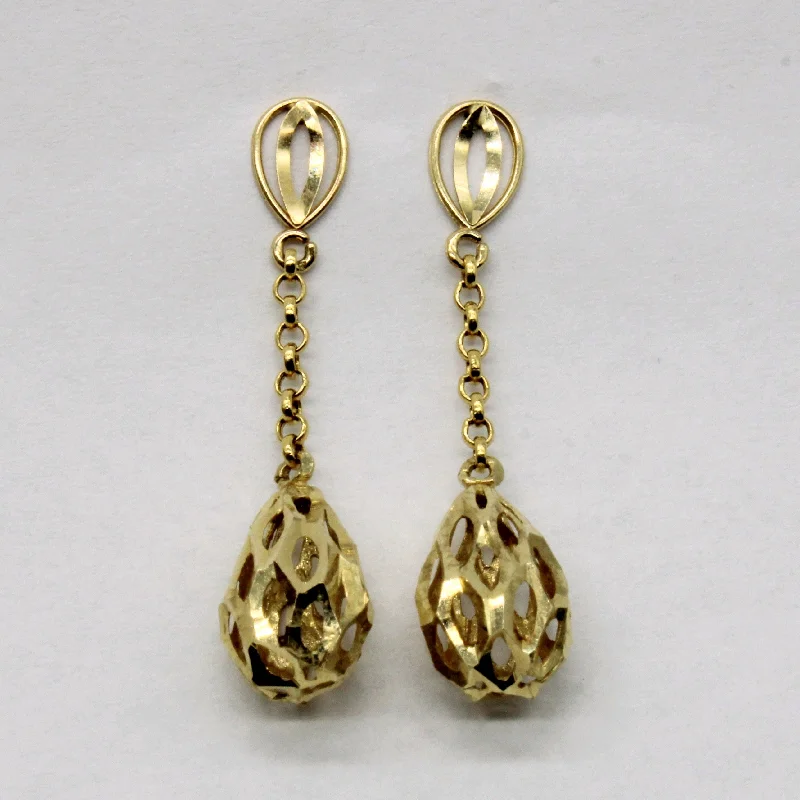 Trending Jewelry Now At Unbeatable Prices 14k Yellow Gold Drop Earrings