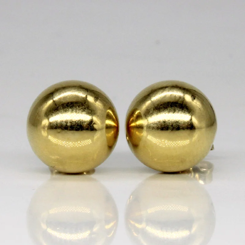 Get Ready To Sparkle – Special Jewelry Discounts 18k Yellow Gold Sphere Earrings