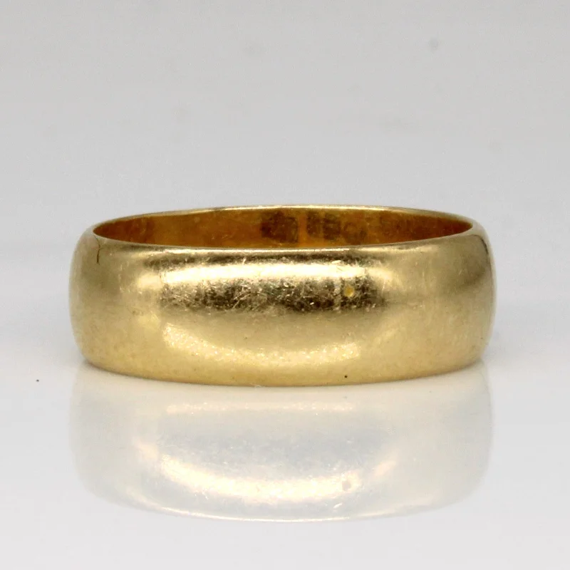 Seasonal Jewelry Sale – Upgrade Your Collection 18k Yellow Gold Wide Band | SZ 7.5 |