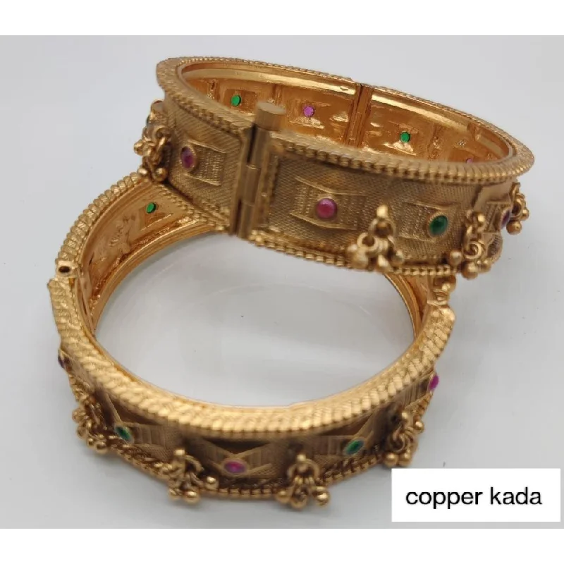 Buy More, Save More On Stunning Jewelry Designs Akruti Collection Gold Plated Openable Kada