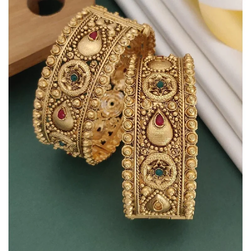 Jewelry Sale Alert – Shop Timeless Elegance Today Akruti Collection Gold Plated Pota Stone Openable Kada