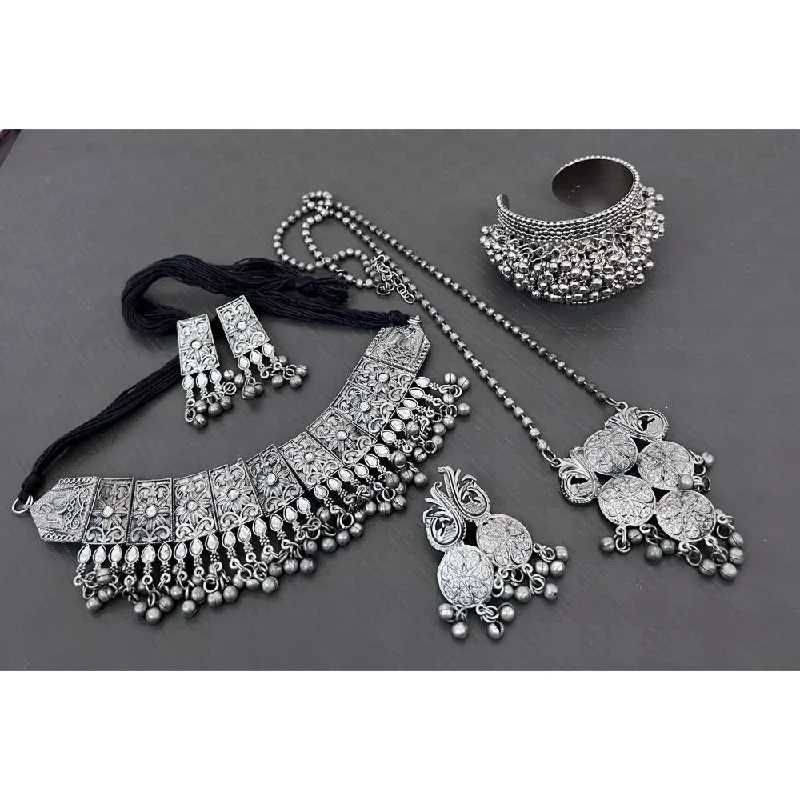 Premium Jewelry, Premium Discounts – Act Fast Akruti Collection Oxidised Combo Set