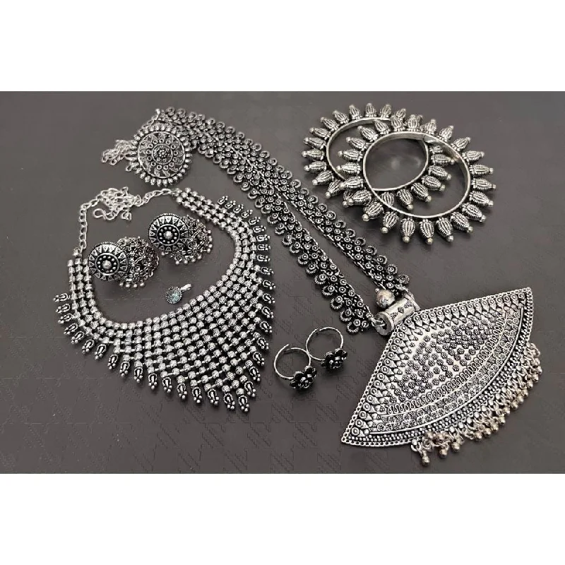 Exclusive Jewelry Bundles At Discounted Rates Akruti Collection Oxidised Plated Combo Set