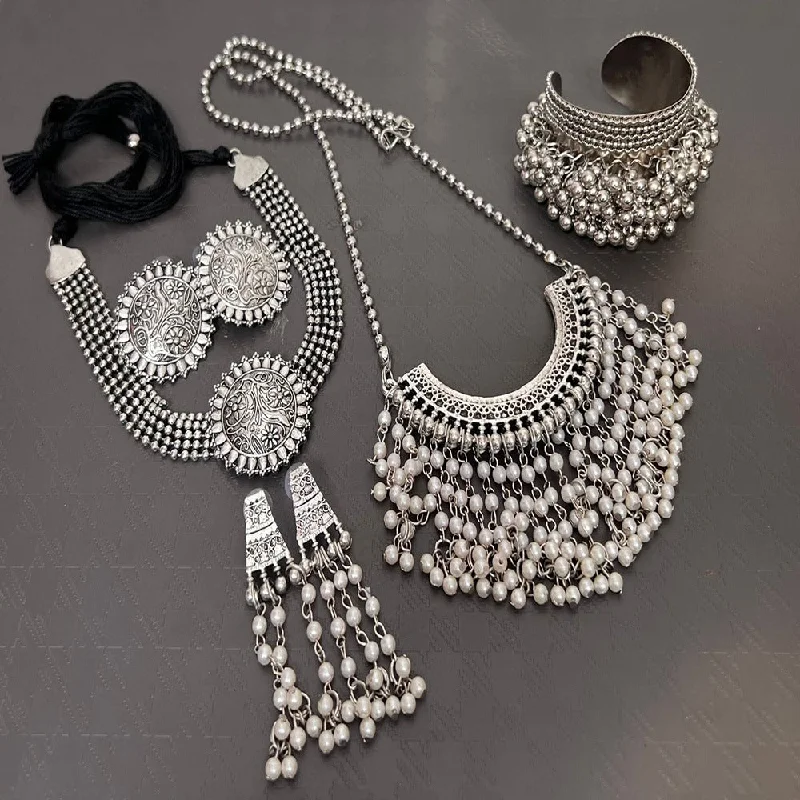 Elegant Jewelry Pieces At Unbelievable Prices Akruti Collection Oxidised Plated Combo Set