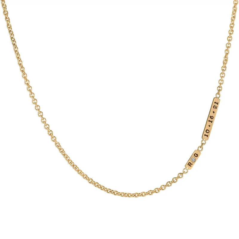 Must-Have Jewelry Pieces At Reduced Prices 2mm Gold Anniversary Bar Chain