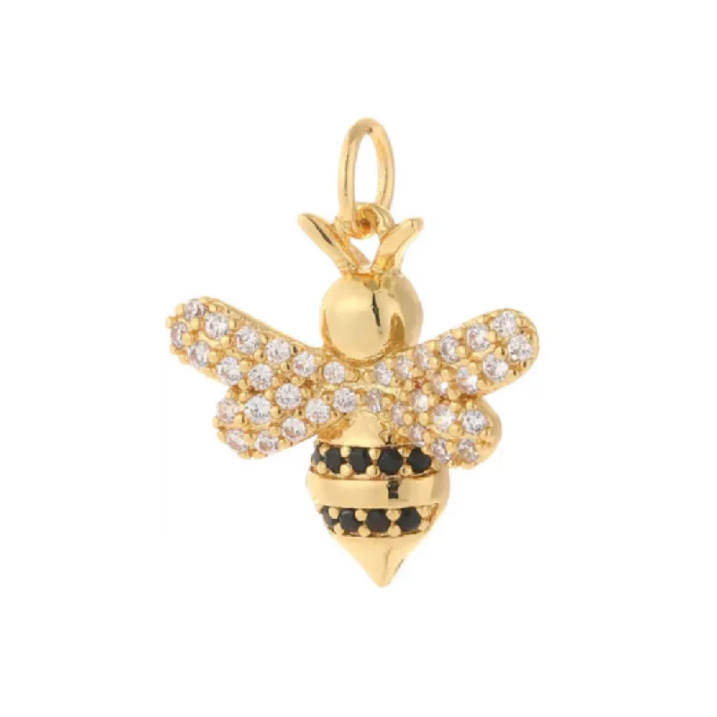 High-End Jewelry, Now More Affordable Than Ever Bumble Bee CZ Charm For Charm Necklace & Bracelet