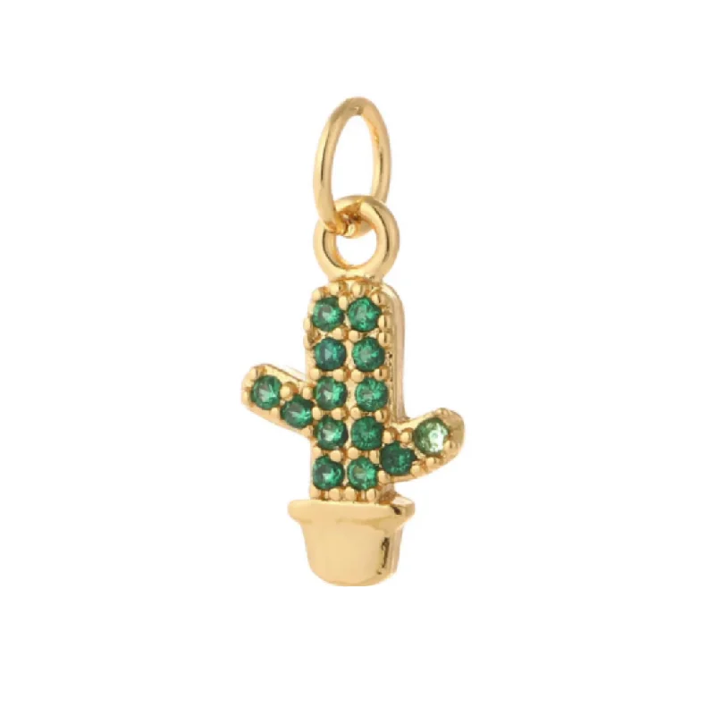 Elegant Jewelry, Affordable Luxury – Shop Now Cactus Charm For Charm Necklace & Bracelet