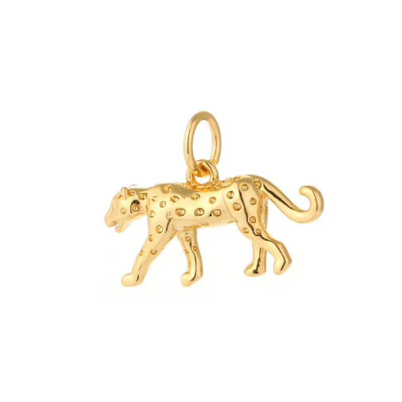 Handcrafted Jewelry Sale – Unique Designs At Low Prices Cheetah Leopard Charm For Charm Necklace & Bracelet