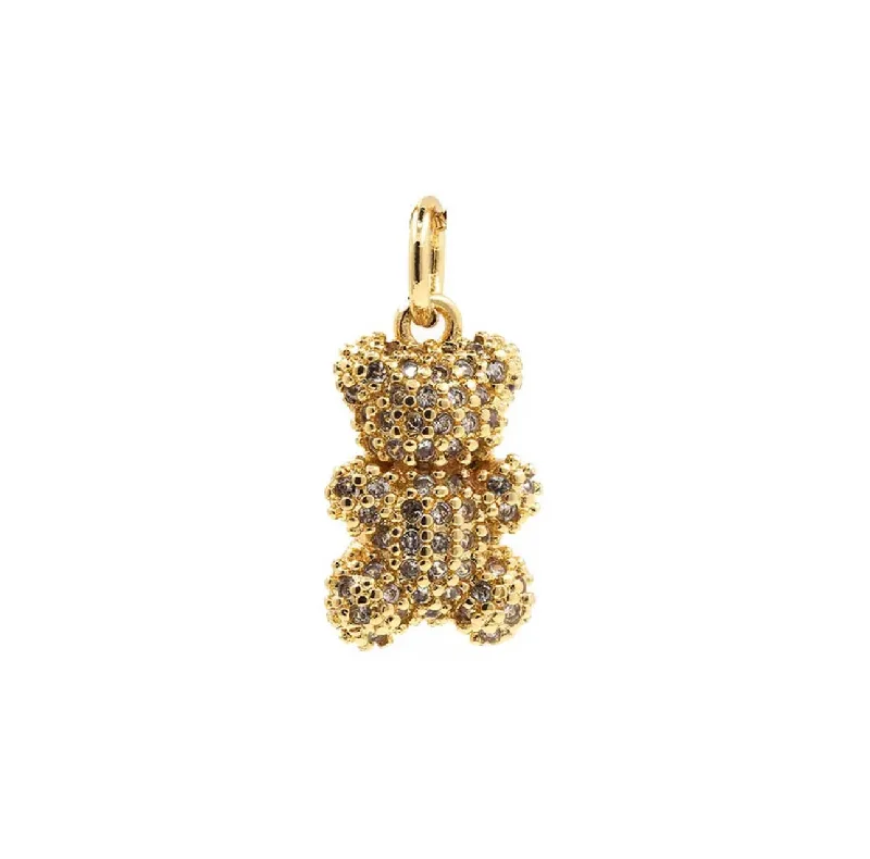 Breathtaking Jewelry At Limited-Time Savings CZ Teddy Bear Charm For Charm Necklace & Bracelet