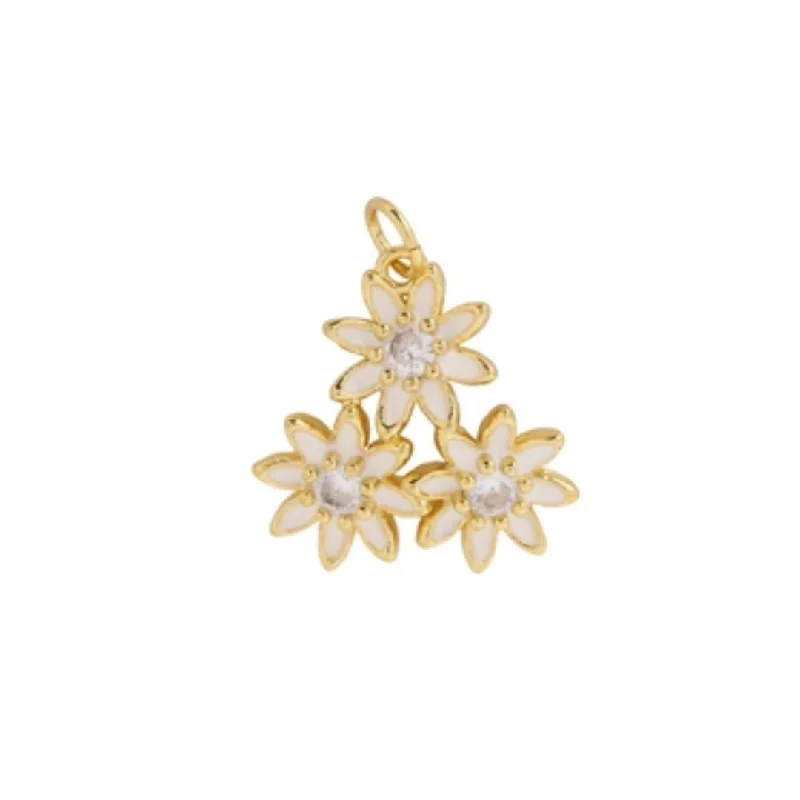 Stunning Jewelry At A Fraction Of The Price Daisy Trio Charm For Charm Necklace & Bracelet