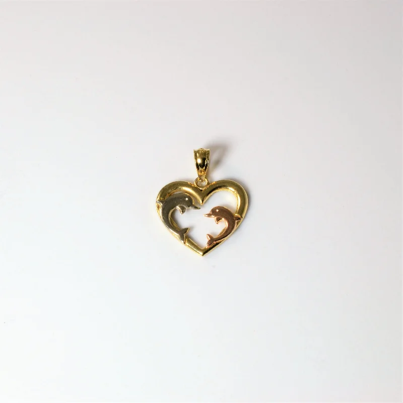 Unmissable Jewelry Sale – Shop Before It's Too Late Dolphin Heart Pendant |