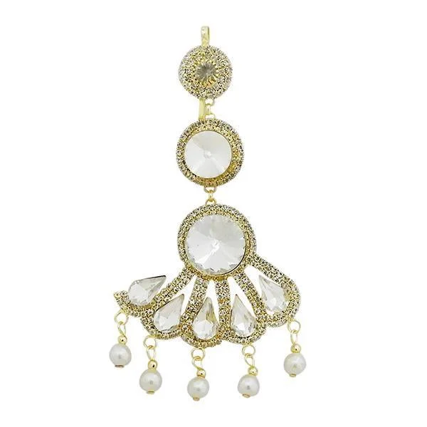 Trending Jewelry Styles Now At Limited-Time Discounts Eugenia Gold Plated White Austrian Stone Pasa - 1502604