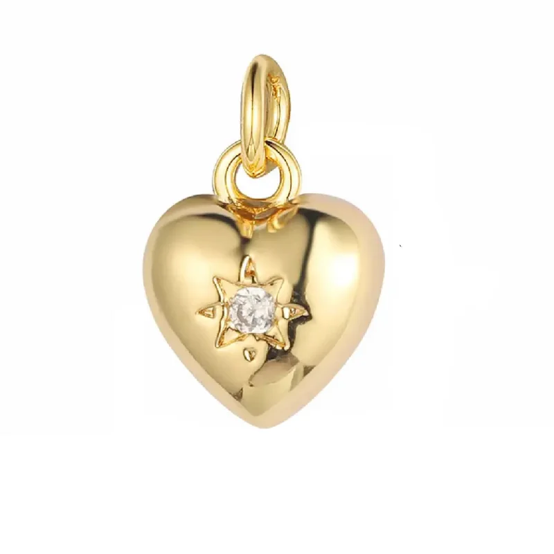 Don't Miss Out On Bestselling Jewelry At Special Prices Heart Sunburst Charm For Charm Necklace & Bracelet