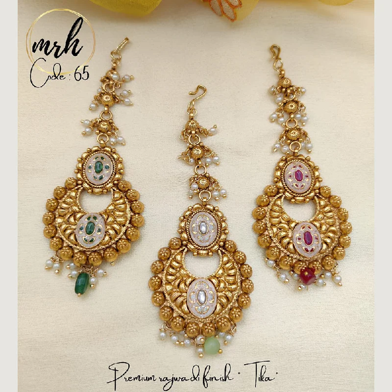 Grab Your Dream Jewelry At The Lowest Prices Jewel Addiction Copper Gold Plated Mangtikka