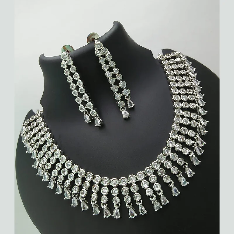 Fashion-Forward Jewelry At Incredible Prices Kavita Art Silver Plated Austrian Stone Necklace Set