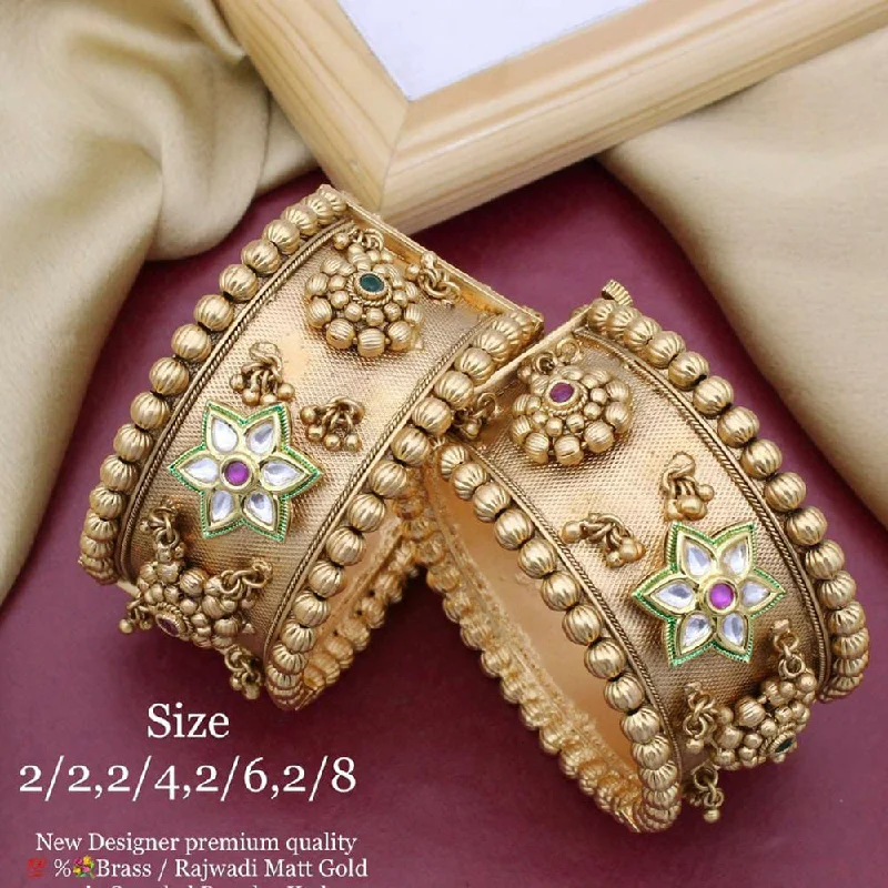 Grab Exquisite Jewelry At The Lowest Prices Manisha Gold Plated Copper Openable Kada