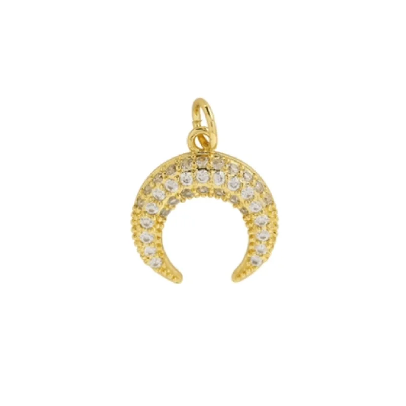 Discounted Jewelry For A Glamorous Look Moon Horn Charm For Charm Necklace & Bracelet