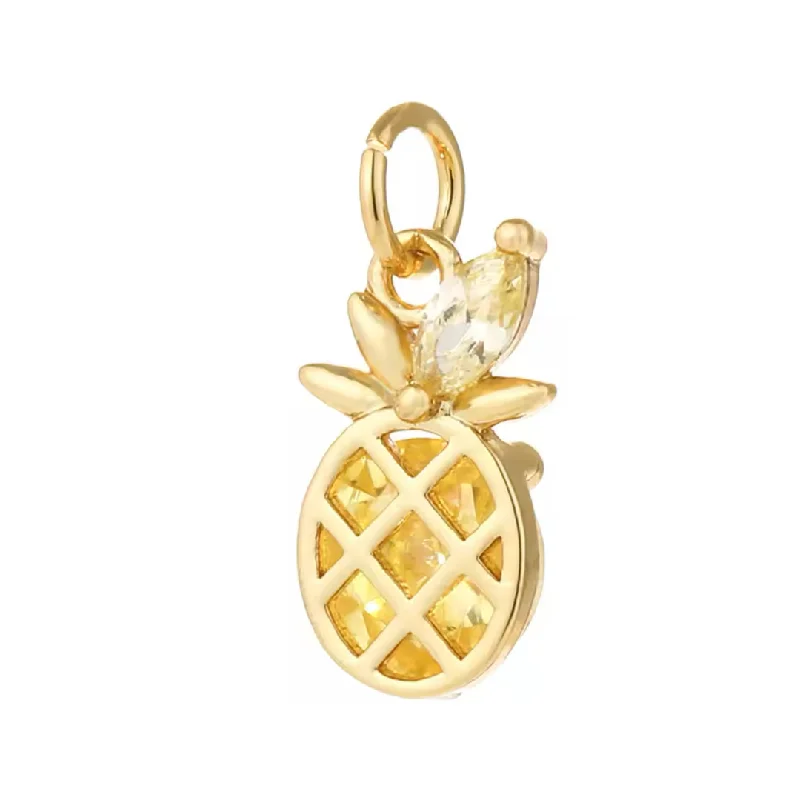 Fine Jewelry, Limited-Time Offers Available Pineapple Fruit Charm For Charm Necklace & Bracelet