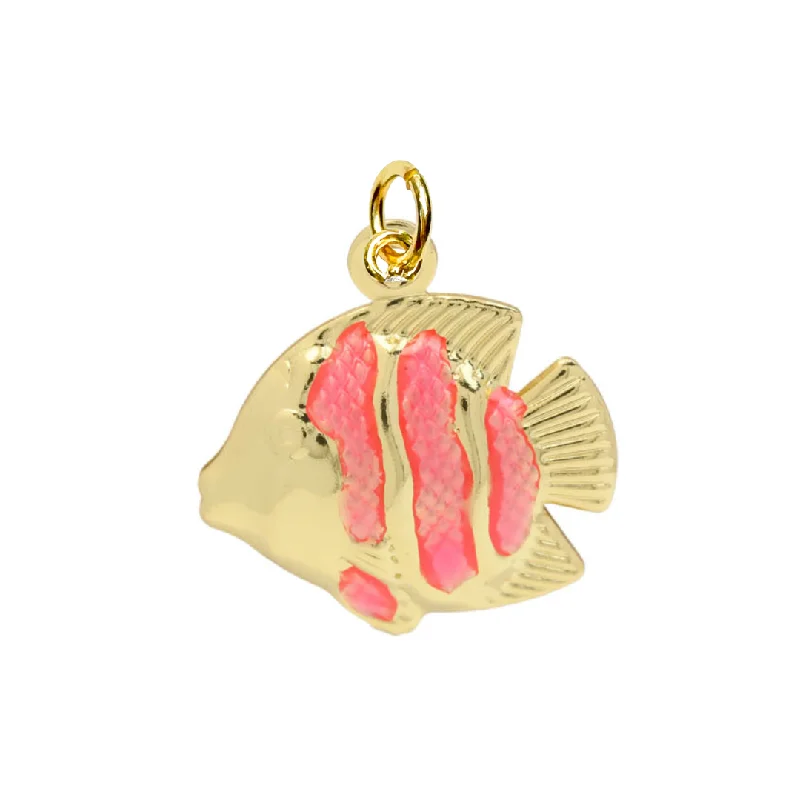 Don't Miss Out On Jaw-Dropping Jewelry Discounts Pink Fish Charm For Charm Necklace & Bracelet