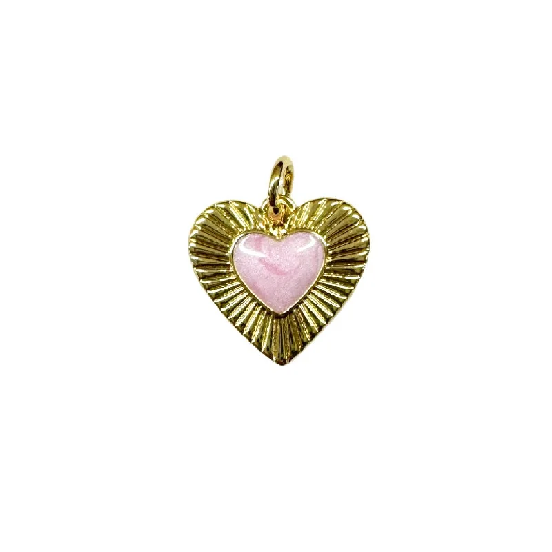 Clearance Sale On High-End Jewelry Collections Pink Heart Charm For Charm Necklace & Bracelet