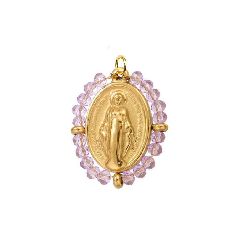 Once-A-Year Jewelry Deals – Shop Before They’Re Gone Religious Purple Miraculous Medal