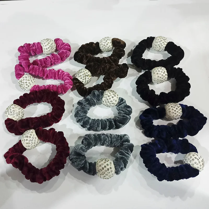 Exclusive Jewelry Sale – Shine For Less Raj Creation Assorted Color Pack Of 12 Hair Rubber Band