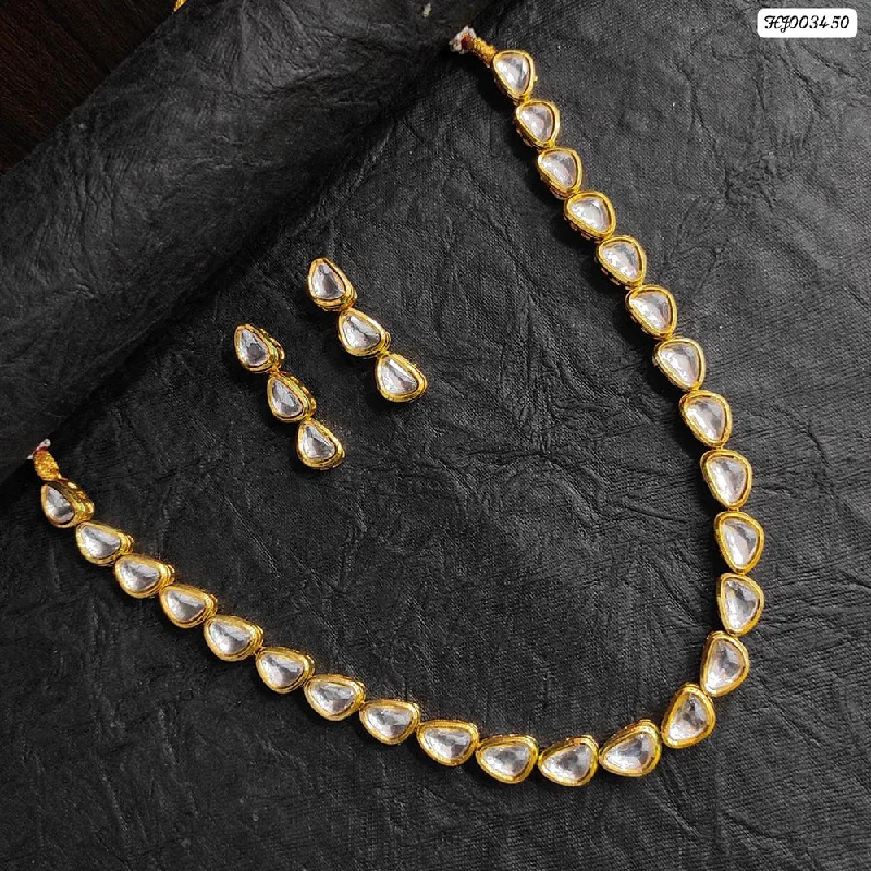 Shop Dazzling Jewelry At The Best Prices Raj Creations Gold Plated Crystal Stone Necklace Set