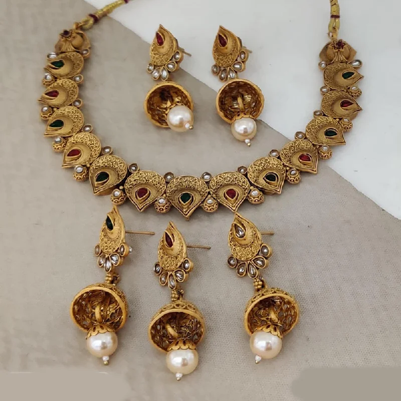 The Perfect Accessory For Less – Jewelry Sale Live Rani Sati Jewels Gold Plated Pota Stone Necklace Set