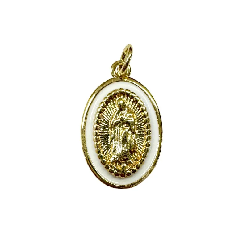 Get The Best Deals On Timeless Jewelry Pieces Small White Religious Charm For Charm Necklace & Bracelet