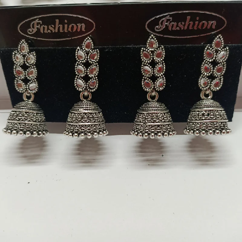 Affordable Luxury Jewelry For Every Occasion Tahura Oxidised Plated Jhumki Earrings