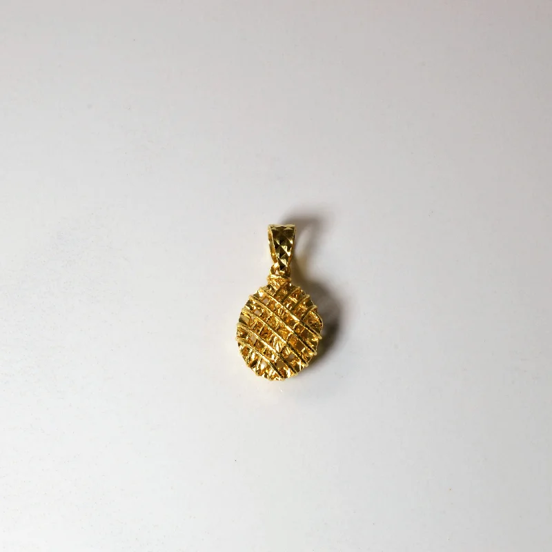 Breathtaking Jewelry, Breathtaking Prices Yellow Gold Woven Bean Pendant |