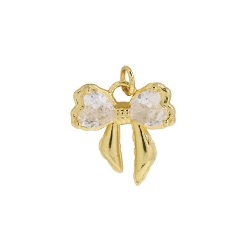 Special Jewelry Deals – Upgrade Your Collection Zircon Bow Charm For Charm Necklace & Bracelet